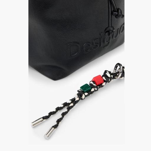 Desigual Mochila HALF LOGO LUENA MINI BLACK 26SAKP19 [3]