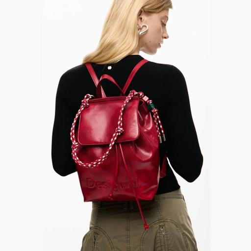 Desigual Mochila Half Logo Luena Mini Red 26SAKP203000 [2]