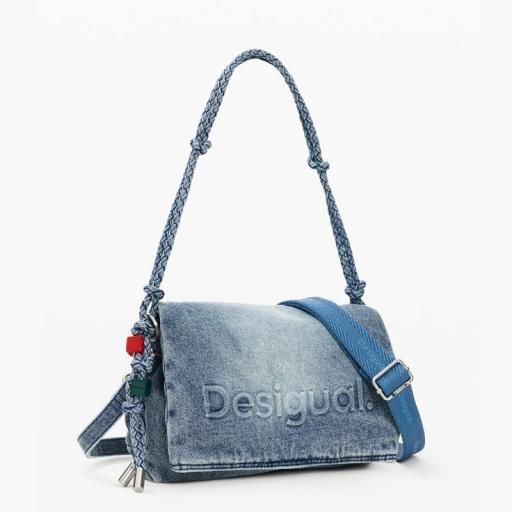 Desigual Bolso Half Logo Denim Venecia 26SAXD285005