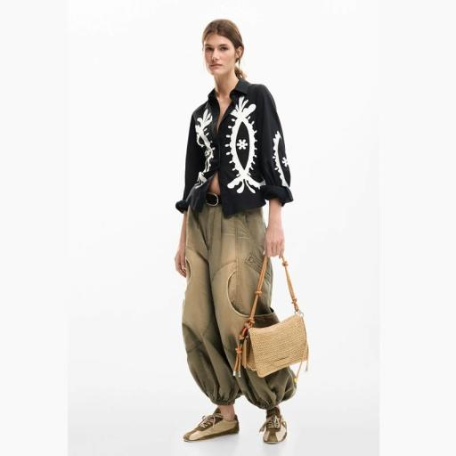 Desigual Bolso Half Logo Raffia Venecia 26SAXO031014 [2]