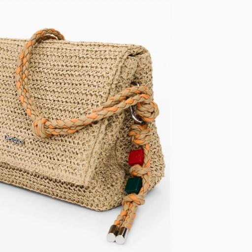 Desigual Bolso Half Logo Raffia Venecia 26SAXO031014 [4]