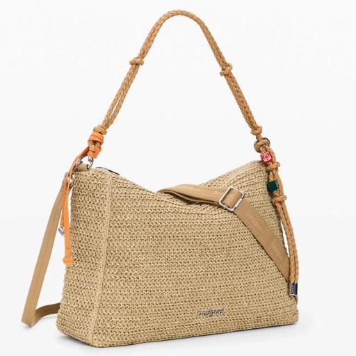 Desigual Bolso Half Logo Raffia Leiria 26SAXO041014 [2]