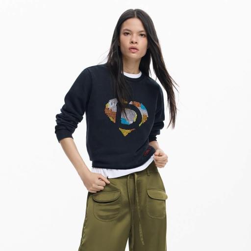 Desigual Sudadera Logo Charlotte 26SWSK142014 [0]