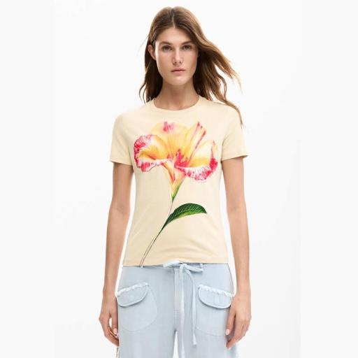 Desigual Camiseta Estocolmo Beige 26SWTK031001