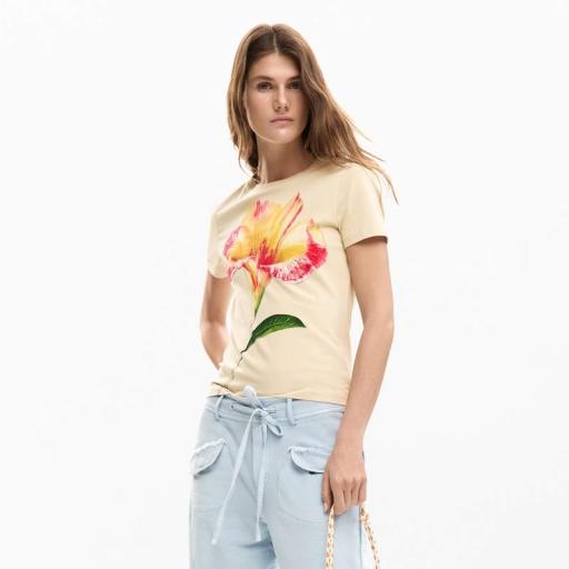 Desigual Camiseta Estocolmo Beige 26SWTK031001 [1]