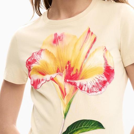 Desigual Camiseta Estocolmo Beige 26SWTK031001 [2]