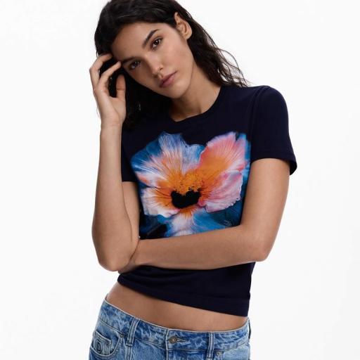 Desigual Camiseta Estocolmo Azul 26SWTK035000