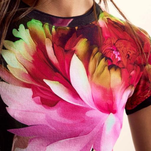 Desigual Camiseta Multiflowers Lacroix 26SWTK49 [2]