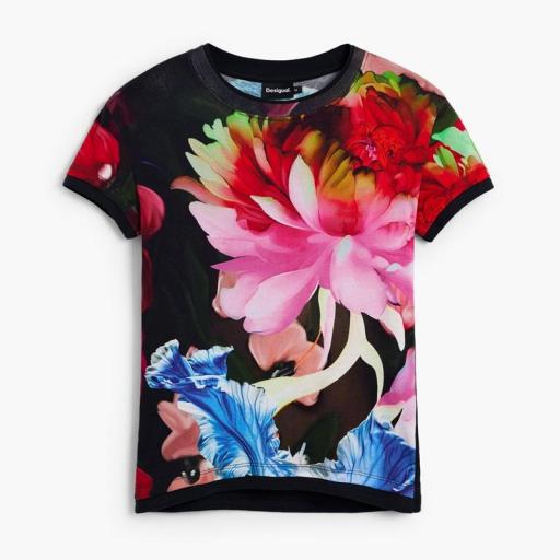 Desigual Camiseta Multiflowers Lacroix 26SWTK49 [4]