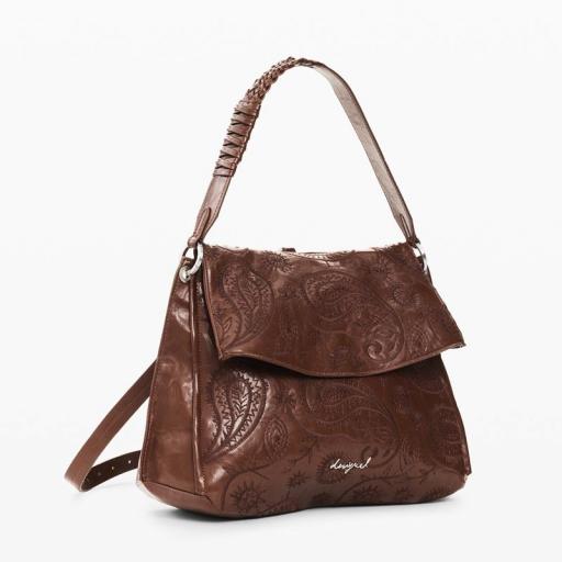 Desigual Mochila Efecto Piel Siroco Posadas Camel 26WAKP296011