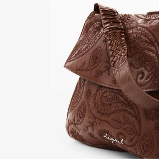 Desigual Mochila Efecto Piel Siroco Posadas Camel 26WAKP296011 [2]