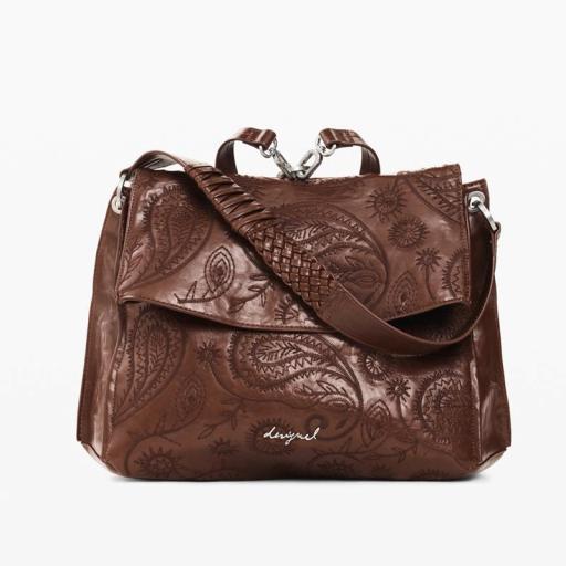 Desigual Mochila Efecto Piel Siroco Posadas Camel 26WAKP296011 [4]