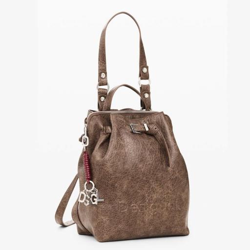Desigual Mochila Half Logo Luena Marrón 26WAKP336044 [1]