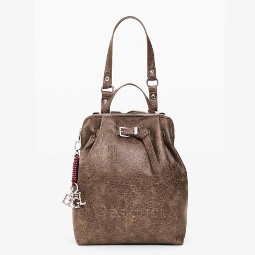 Desigual Mochila Half Logo Luena Marrón 26WAKP336044 [0]