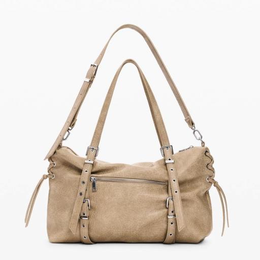 Desigual Bolso Shopping Half Logo Lanuza Beige 26WAXP491008 [3]