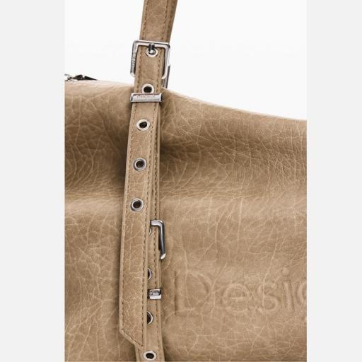 Desigual Bolso Shopping Half Logo Lanuza Beige 26WAXP491008 [4]