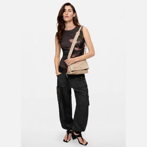 Desigual Bolso Half logo Venecia Beige 26WAXP511008 [1]