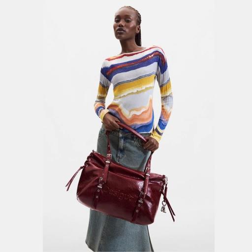 Desigual Bolso Half Logo Lanuza Granate 26WAXP553032 [4]