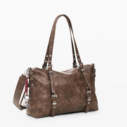 Desigual Bolso Half Logo Lanuza New Choco 26WAXPAF6044