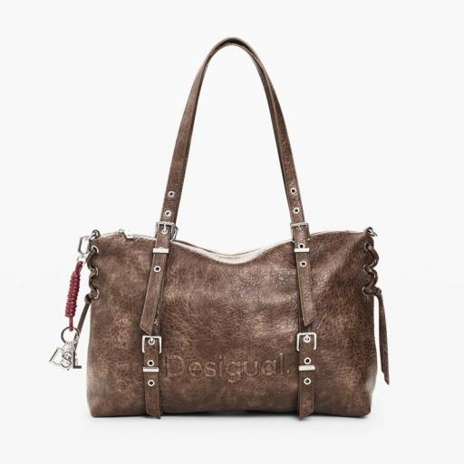 Desigual Bolso Half Logo Lanuza New Choco 26WAXPAF6044 [4]