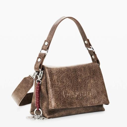 Desigual Bolso Half Logo Venecia Marrón 26WAXPAG6044 [0]