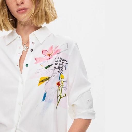 Desigual Camisa Bordada Tamesis 26WWCW12 [2]