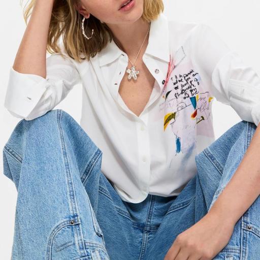 Desigual Camisa Bordada Tamesis 26WWCW12 [4]