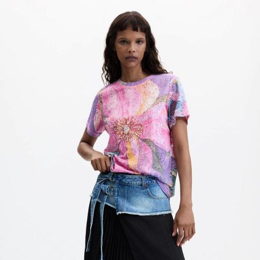 Desigual camiseta Flor 26WWTK333066 [1]