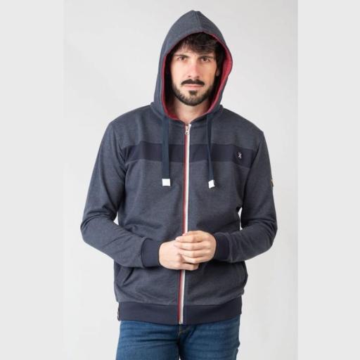 Privata Sudadera abierta con capucha PRI2731 BLUE