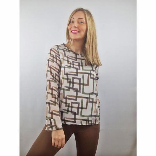 Cottonissimo Blusa Mujer Cuadros 291
