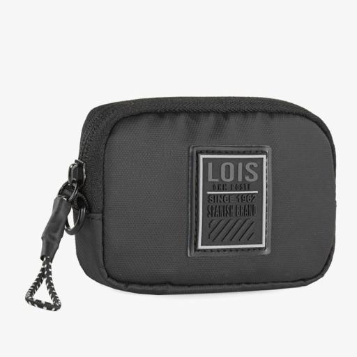 Lois Jeans Monedero en lona Cooper negro 309202-01 [0]