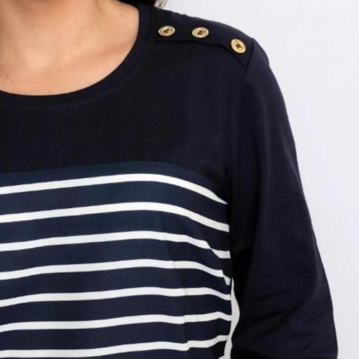 Cottonissimo Camiseta Marinera de botones 334 [1]