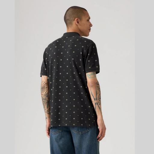 Levi's® Housemark Polo Geo Jet Black  358830291 [1]