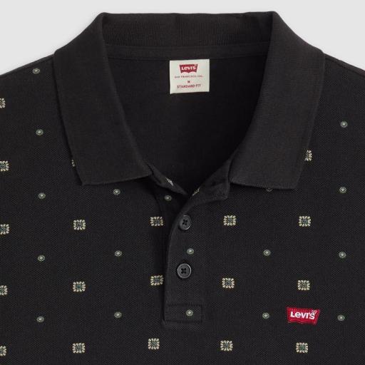 Levi's® Housemark Polo Geo Jet Black  358830291 [4]