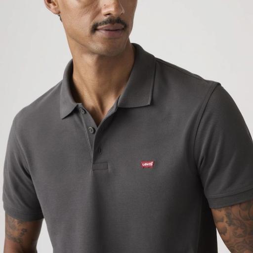 Levi's® Housemark Polo Blackened Pearl Pique 358830352 Polo Hombre [5]