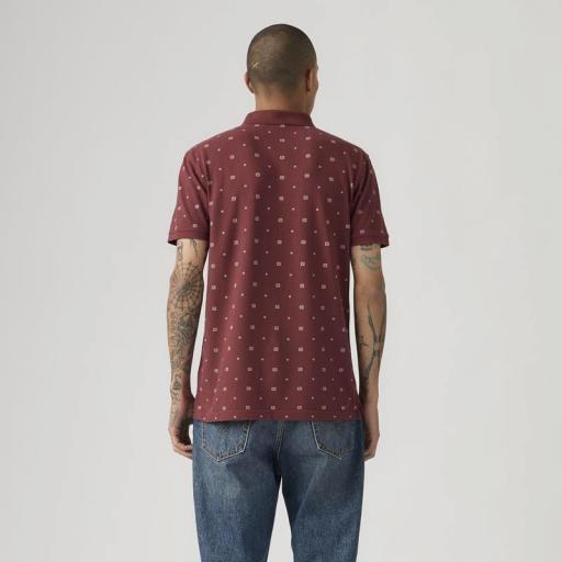 Levi's® Housemark Polo Ebba Geo Oxblood  358830368 [1]