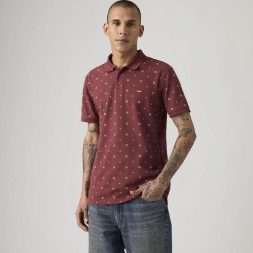 Levi's® Housemark Polo Ebba Geo Oxblood  358830368 [0]