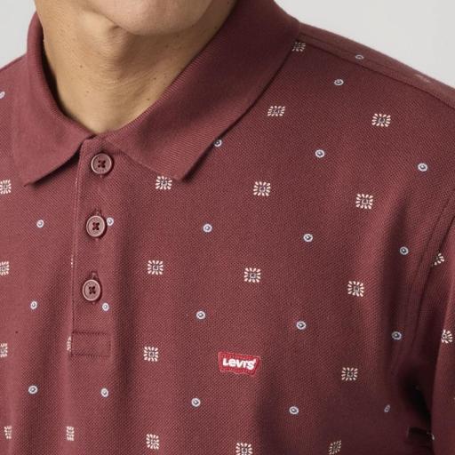 Levi's® Housemark Polo Ebba Geo Oxblood  358830368 [2]