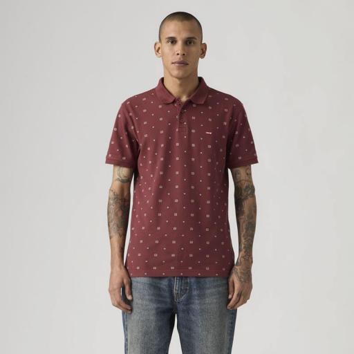 Levi's® Housemark Polo Ebba Geo Oxblood  358830368 [3]