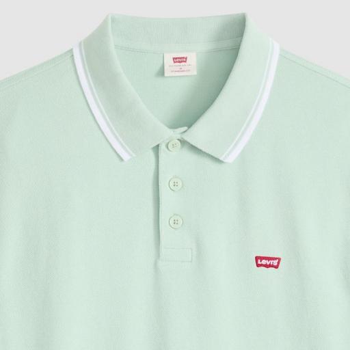 Levi's® Housemark Polo Wood Tipping Green Pique 358830371 Polo Hombre [1]