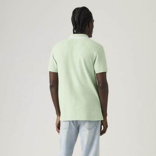 Levi's® Housemark Polo Wood Tipping Green Pique 358830371 Polo Hombre [3]
