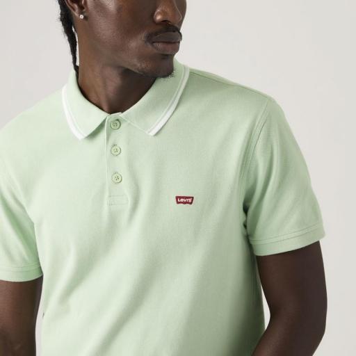 Levi's® Housemark Polo Wood Tipping Green Pique 358830371 Polo Hombre [5]