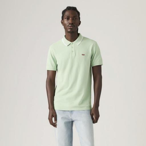 Levi's® Housemark Polo Wood Tipping Green Pique 358830371 Polo Hombre
