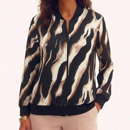 Cottonissimo Chaqueta Bomber B/N R363 [1]