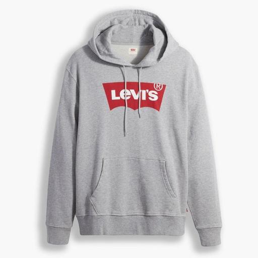  Levi's ® Graphic Hoodie - Two Color Hearher Grey Sudadera Unisex 38424 0000 [3]