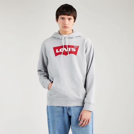  Levi's ® Graphic Hoodie - Two Color Hearher Grey Sudadera Unisex 38424 0000 [0]