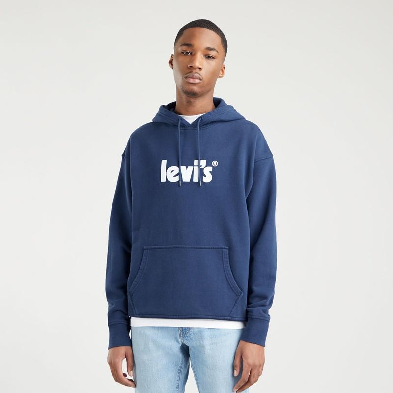 Levi's® Relaxed Graphic Hoodie Dress Blues 384790081 Sudadera hombre