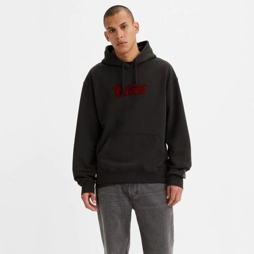 Levi's® Relaxed Graphic Hoodie Caviar 384790181 Sudadera hombre