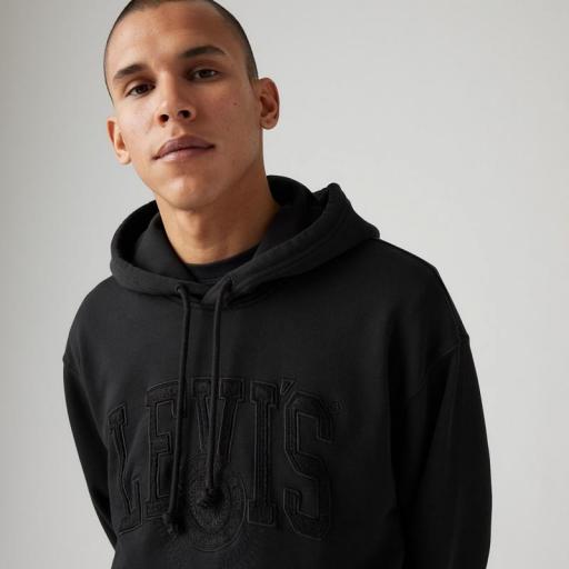 Levi's® Sudadera con capucha estampada de corte holgado 384790345 [2]