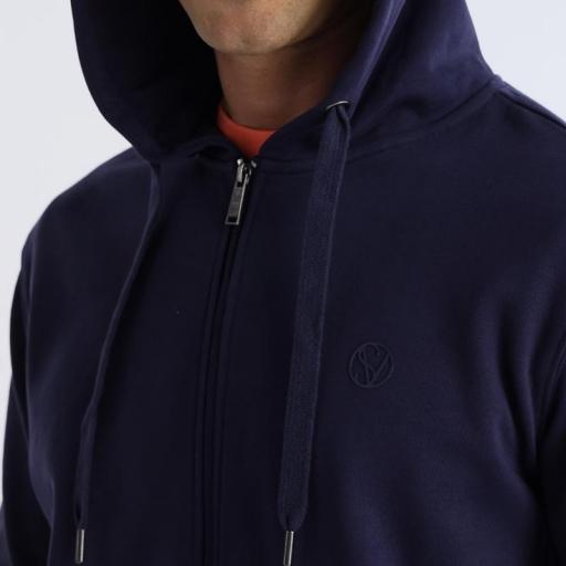 Six Valves Sudadera de cremallera azul marino hombre 143770 [2]